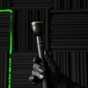 Tactical LED flashlight - 3 modes, up to 500 m range, rechargeable