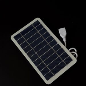 Portable solar panel with USB output - 15.7 × 9.4 cm, emergency charging
