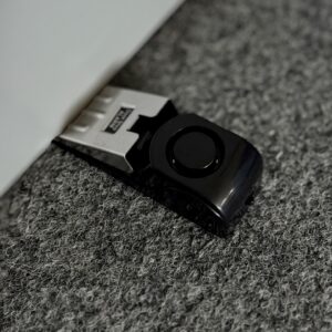 Door alarm 120 dB - wedge motion detector with three sensitivity levels