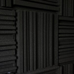 Acoustic panel 30×30×5 cm - self-adhesive, black